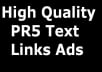Get High Quality PR5 Backlinks 