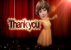 personalize you in a ballet dance to express your gratitude to other people in your video