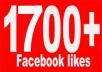 give 1700 High quality facebook likes, facebook Fanpage/PHOTO