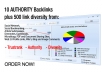 i will manually build 10 PR9 backlinks from 10 Unique pr9 AUTHORITY sites and 500 links On Them
