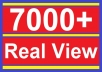 give you 7000+ REAL youtube views to your youtube video, all views in 72 hours
