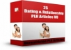 provide FRESH 25 Dating And Relationship PLR Articles