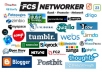 I will create web 2.0 network with 60 blogs from Tumplr,Wordpress, Diigo,Newsvine...
