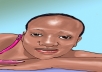 I will draw a digital coloured caricature 