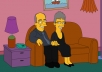 I will draw you as a Simpson cartoon 