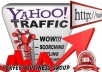 I send 3000 visitors via Yahoo by Keywords to your website