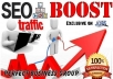 I send 3000 visitors via Ask, Bing, Google, Yahoo by Keywords to your website (SEO BOOST)