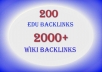 create The Best EDU Pyramid with 200 Edu and 2000+ High Page Rank Wiki backlinks 
