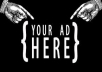 Your Ads On My Blog For One Month 
