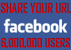 Share Your URL With 4,000,000 FB/Twitter Users [4 Million Users!]