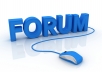 post in your forum or blog with 2 accounts for 10 days