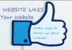 add 2500+ Facebook Website likes to your Website or URL [No Fan Page]