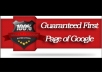 I will get the Name of your new business or website on google first page guaranteed