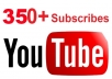 send you 350+ Guanrated subscribers[Fast] to your YouTube channel 