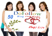 make 50 dofollow high pr and approve blog commenting backlinks 