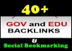 manually create 40+ PR4 To PR7 EDU DoFollow Backlinks + Social Bookmarking (100% Penguin Safe)