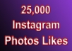 add 25,000 Likes to your Instagram Photos Split between 1 to 10