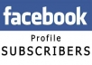 provide You, Real Human Verified 720+ High Quality Facebook Subscribers for your any Fanpage