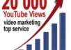 deliver 20000 human video views and 100+ likes, 50 subs, 10 comments, 50 favorites to your Youtube videos