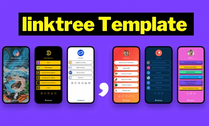 Create a Custom Linktree Bio Link Landing Page for Your Social Media ...