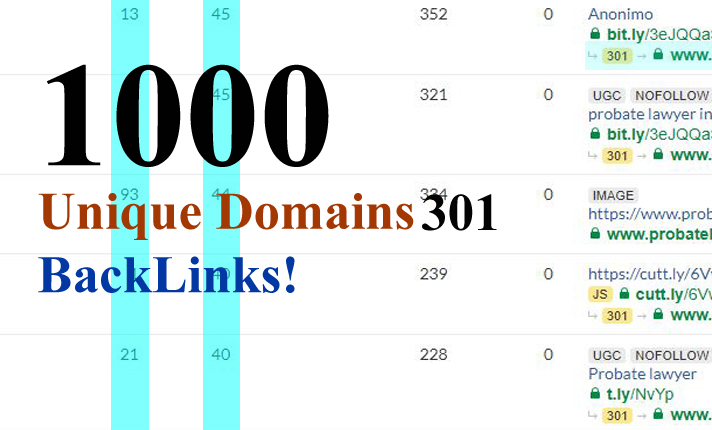 1000 unique domain backlinks, White Hat Backlinks Fr...