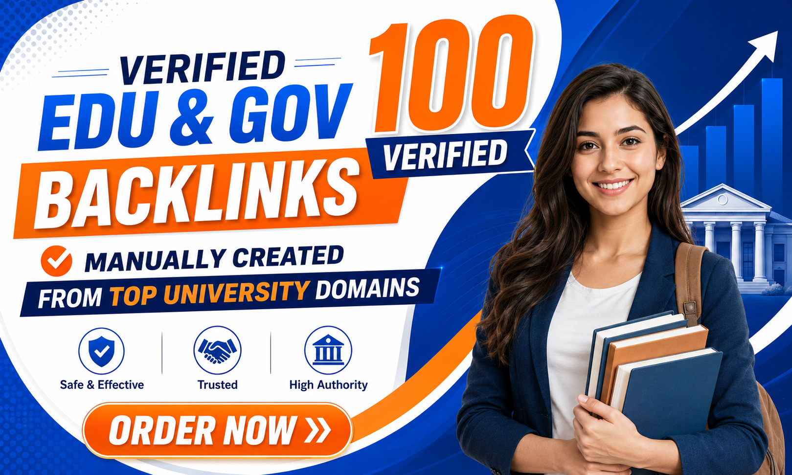 100 White Hat Manual Backlinks on EDU & GOV Sites &ndash; University Profiles & Content