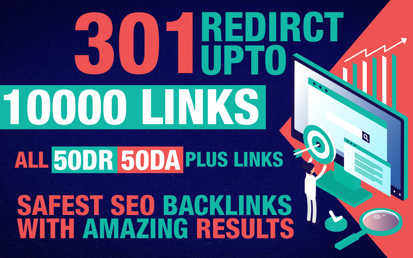 all 60DR 60DA + 10000 301 Redirect links Boosting you Rankings to SKY 
