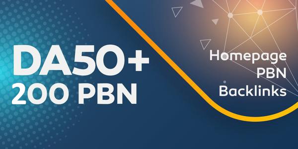 200 Powerful & Permanent DA50+ PBNs SEO Homepage Backlinks 