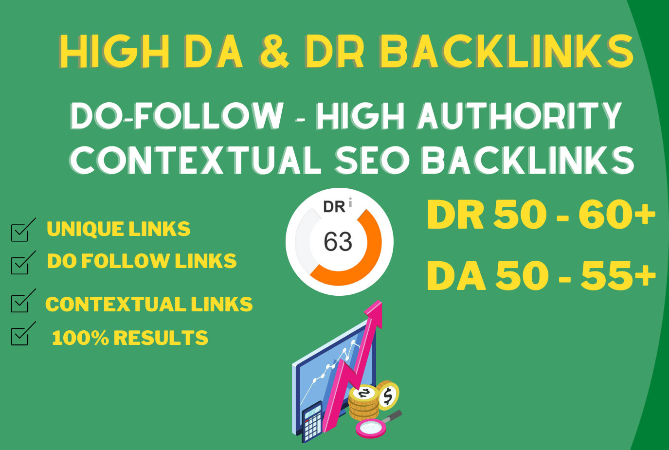I will create dofollow high DA, DR contextual SEO backlinks