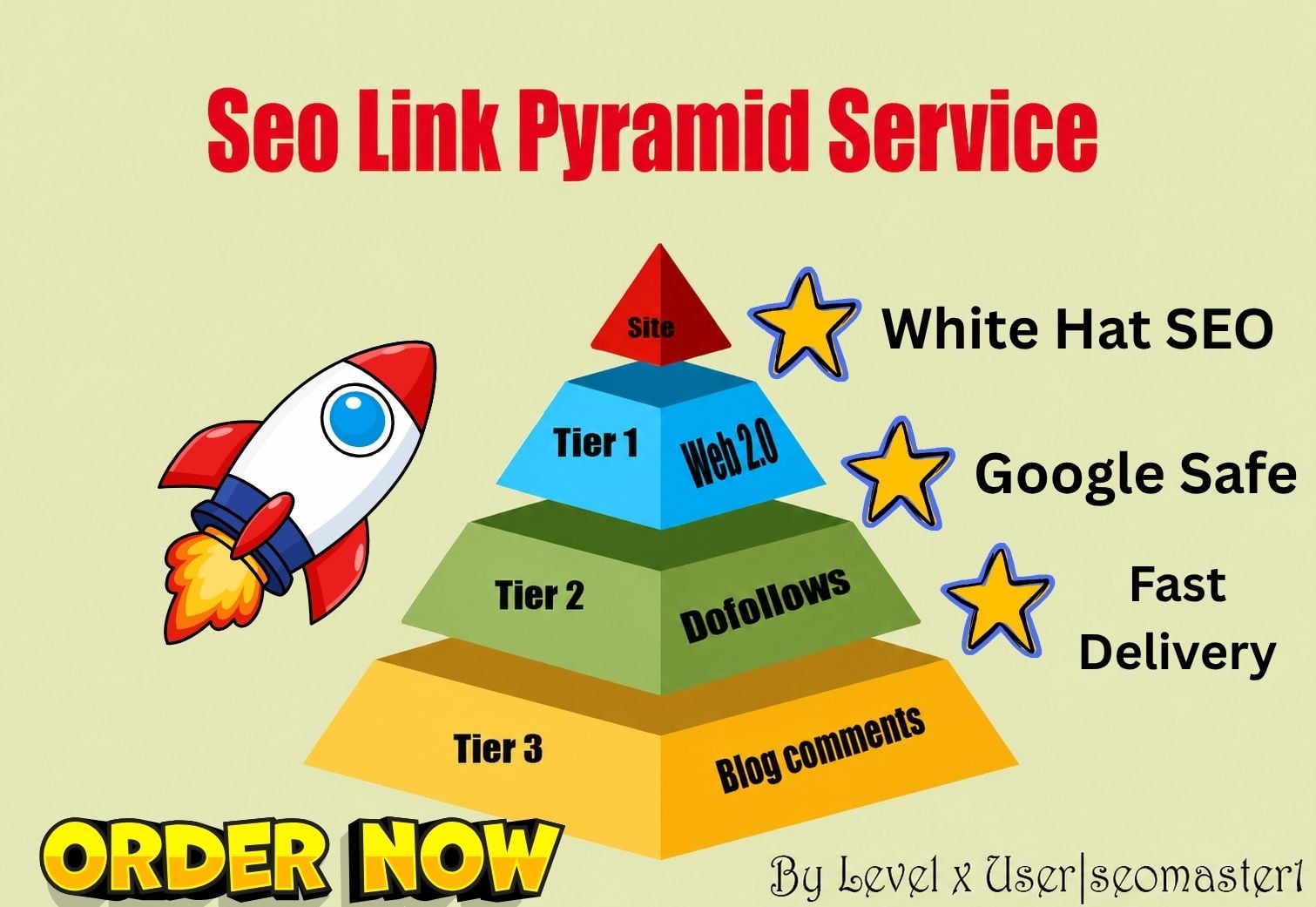 I will build a 3-Tier SEO Link Pyramid with AIO and AEO Strategy