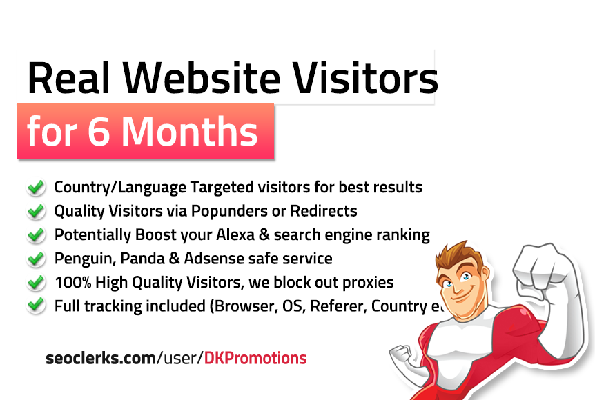 TARGETED Real Website TRAFFIC for 6 months