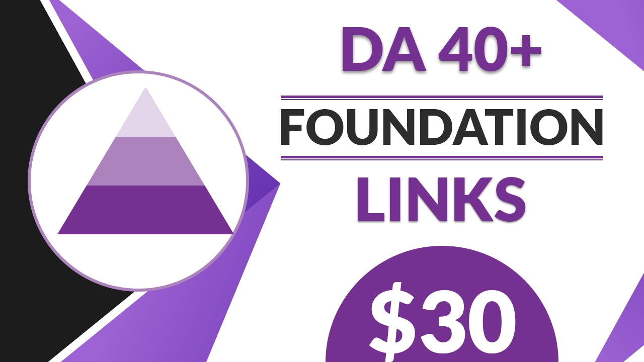 100 DA 40+ BRANDED Foundation LINKS