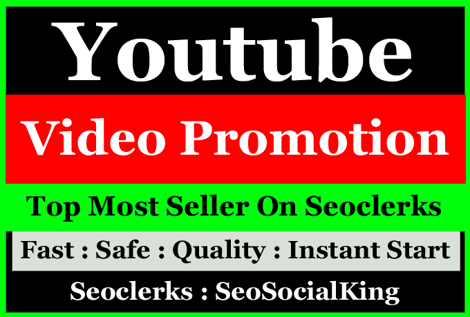 YouTube Video Seo Social Marketing Promotion for Ranking