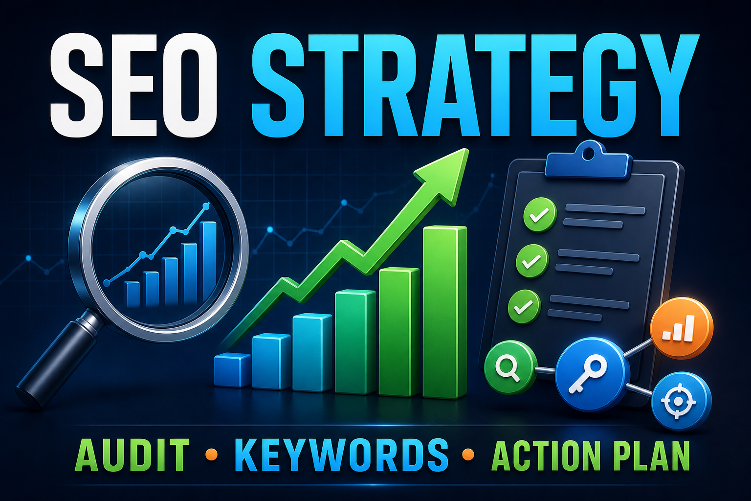 I will create a complete SEO audit and growth action plan