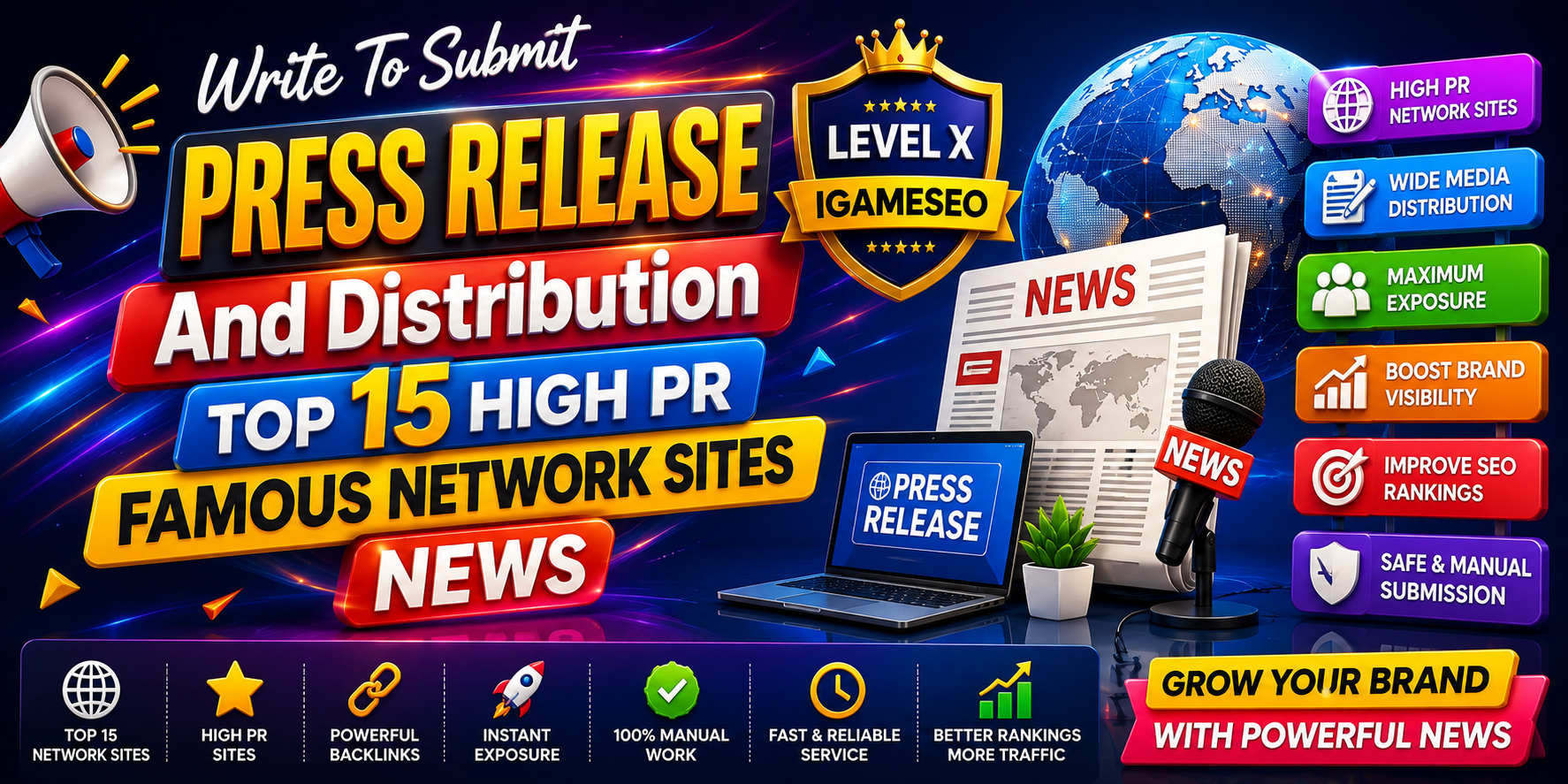 Write To Submit Press Release And Distribution Top 15 High PR Famous Network Sites News