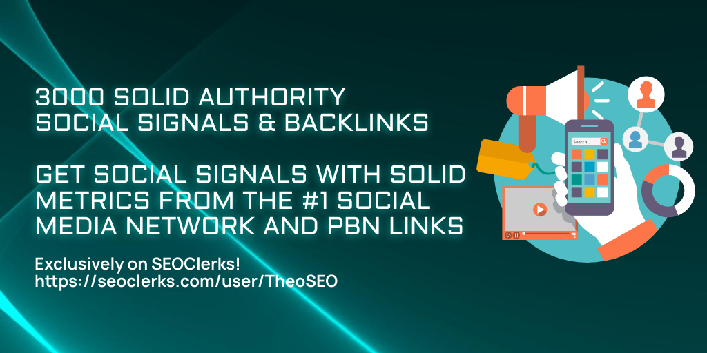 3000 Solid Authority Social Signals with Shoutouts, Web 2.0 Backlinks and PBN Blog Posts