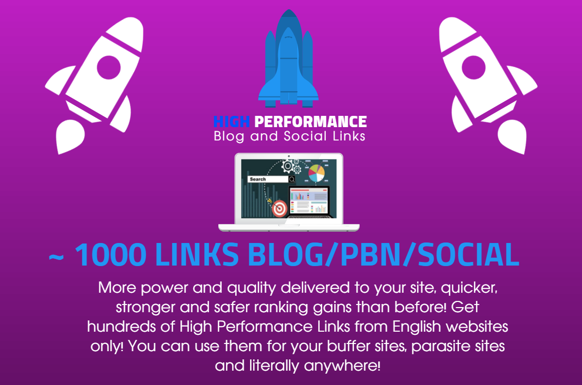 High Performance PBN Blog and Social Signals SEO Links - Decent metrics for SERP and Rank Increase