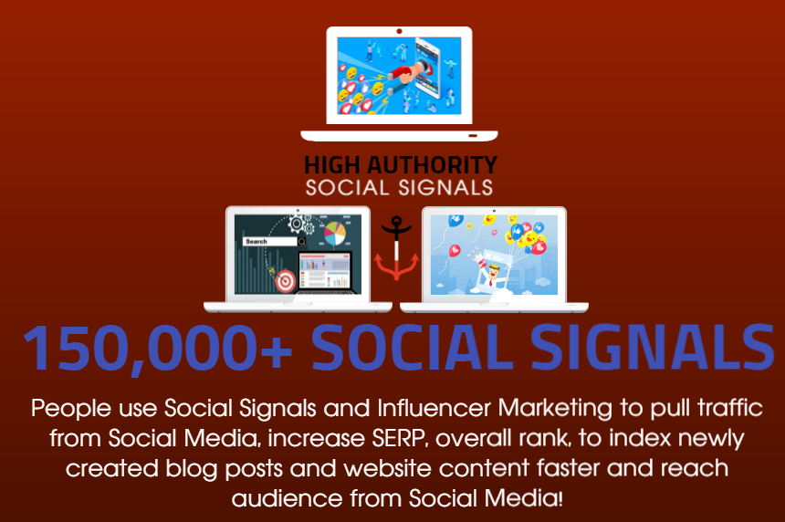 GET 150,000 SOCIAL SIGNALS, 10 SHOUTOUTS - HIGH AUTHORITY PAGES, 10 BACKLINKS FOR TRAFFIC, SEO, RANK