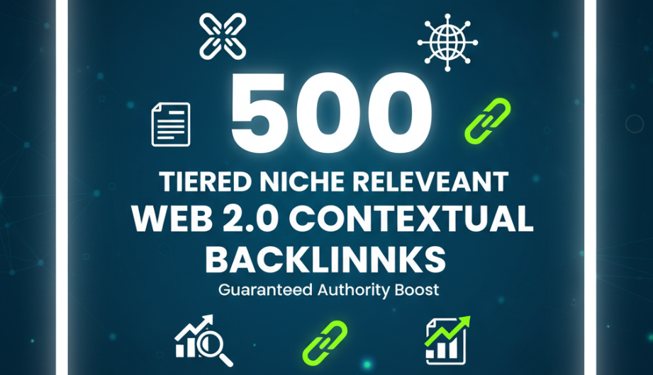 create 500 tiered niche relevant web 2.0 contextual b...