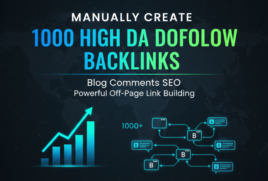 I will provide 1000 Blog comments backlinks from high...