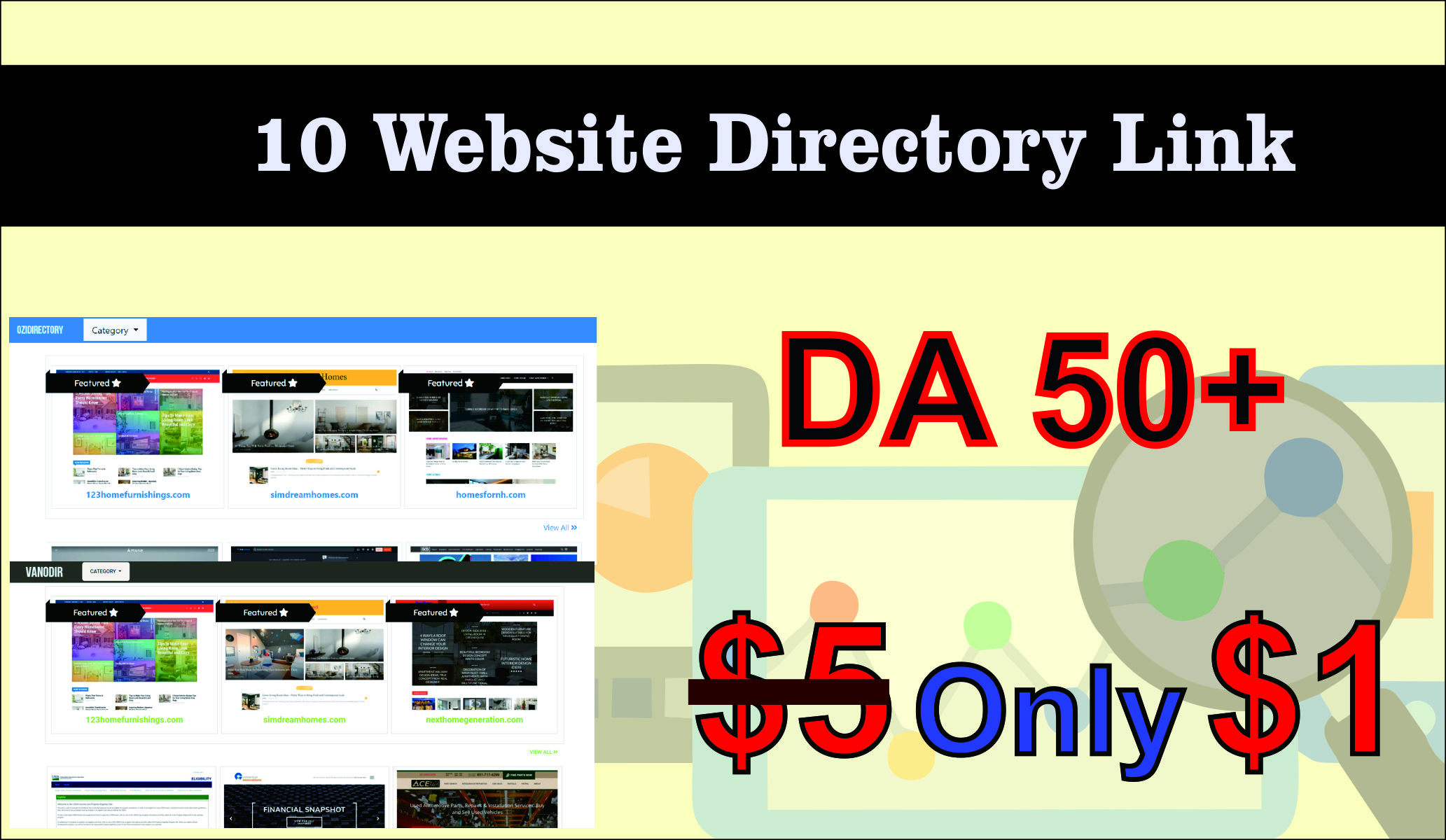 LIMITED OFFER 10 Do Follow Website Directory Backlink...