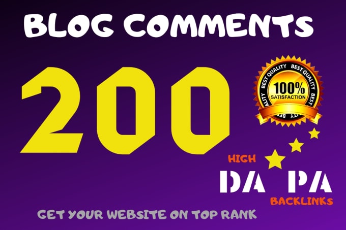 200 Blog Commenting backlinks is most reliable and powerful link building method