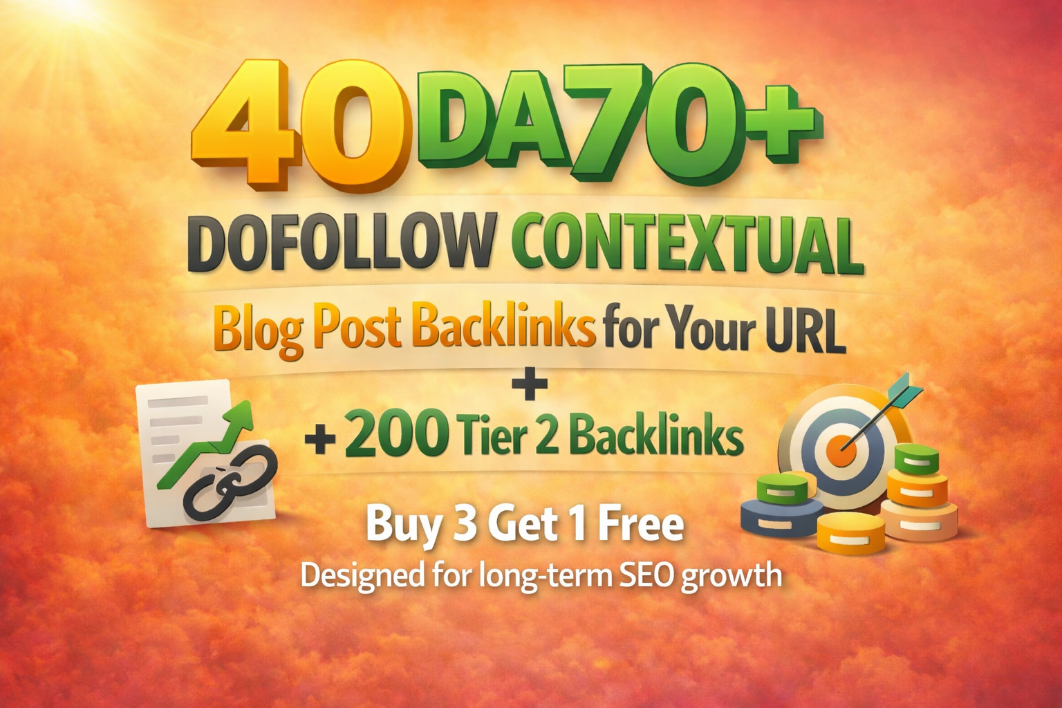 40 x DA 70+ DOFOLLOW CONTEXTUAL Blog Post Backlinks f...