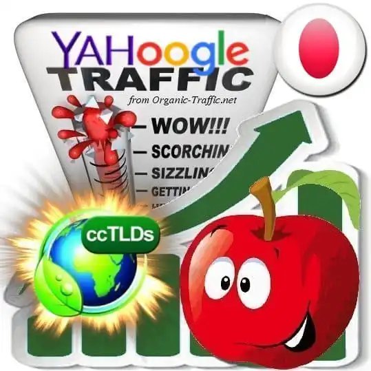 Organic traffic from Google.co.jp + Yahoo!検索