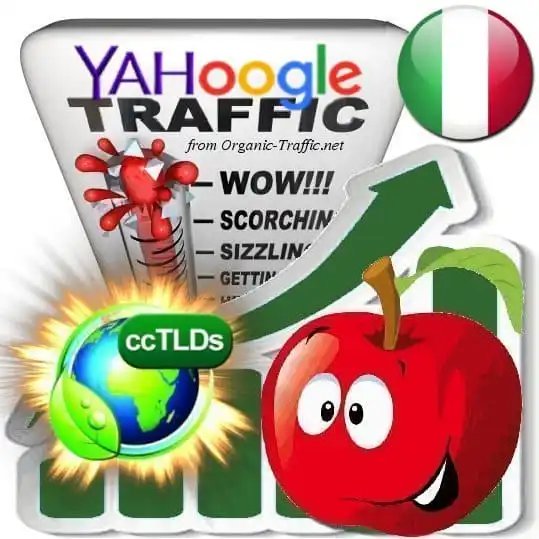 Organic traffic from Google.it + Yahoo! Italia