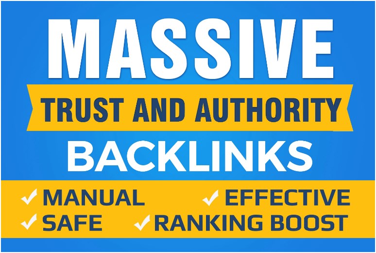 RANK ON GOOGLE BY 80 Authority Backlinks (DA 60-100) backlinks and trust links