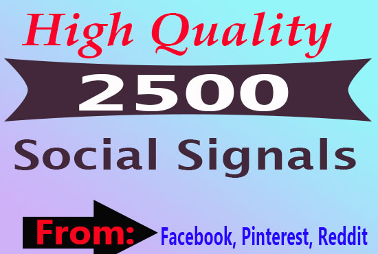 2500 Top Quality Social Signals from PR9 Sites