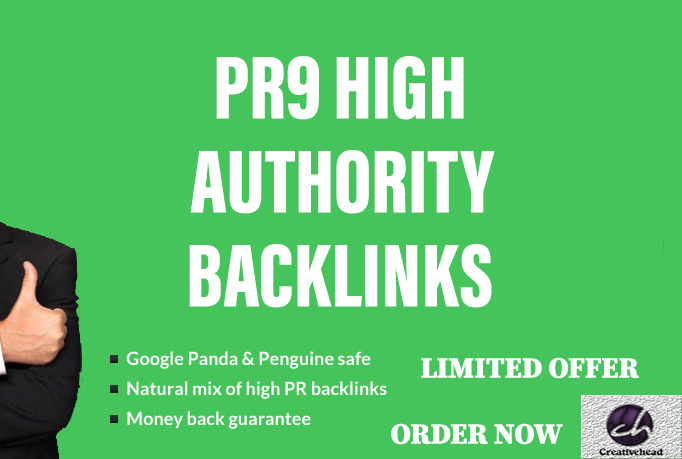 50+ PR9 High Authority Backlinks from top sites