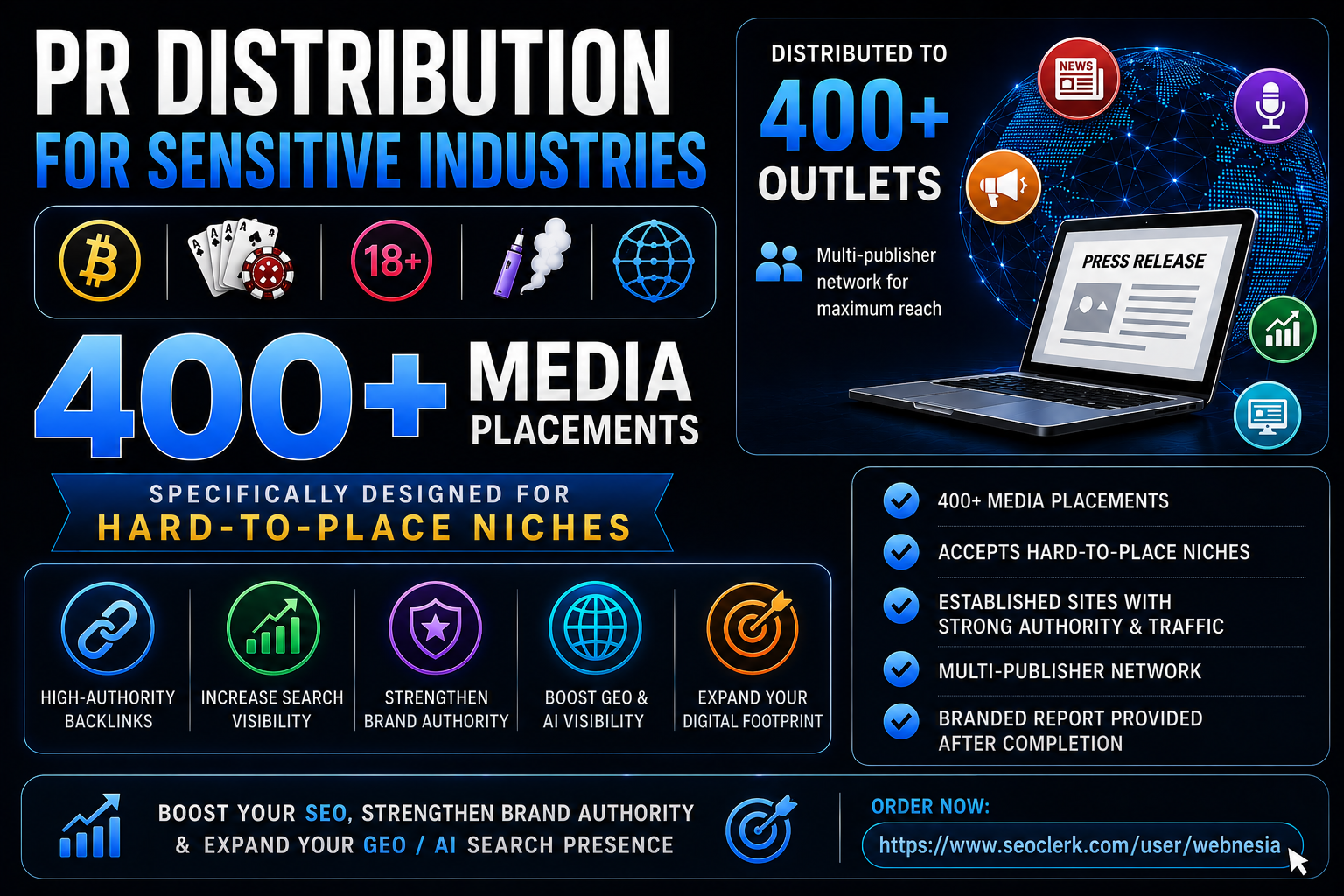 PR Distribution for Sensitive Industries