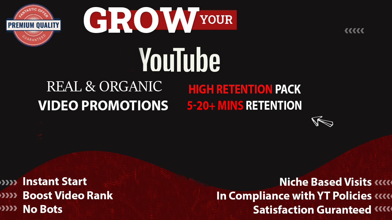 YouTube High Retention Video Promotion Package